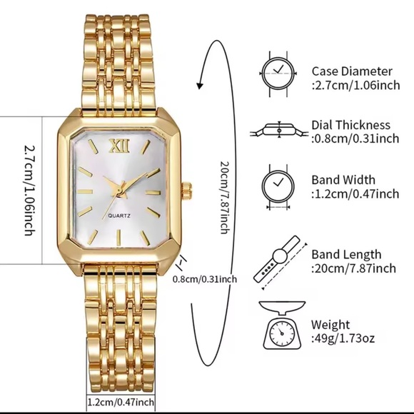 Weight Watchers Gold Watch with Pink Face - Picture 2 of 3